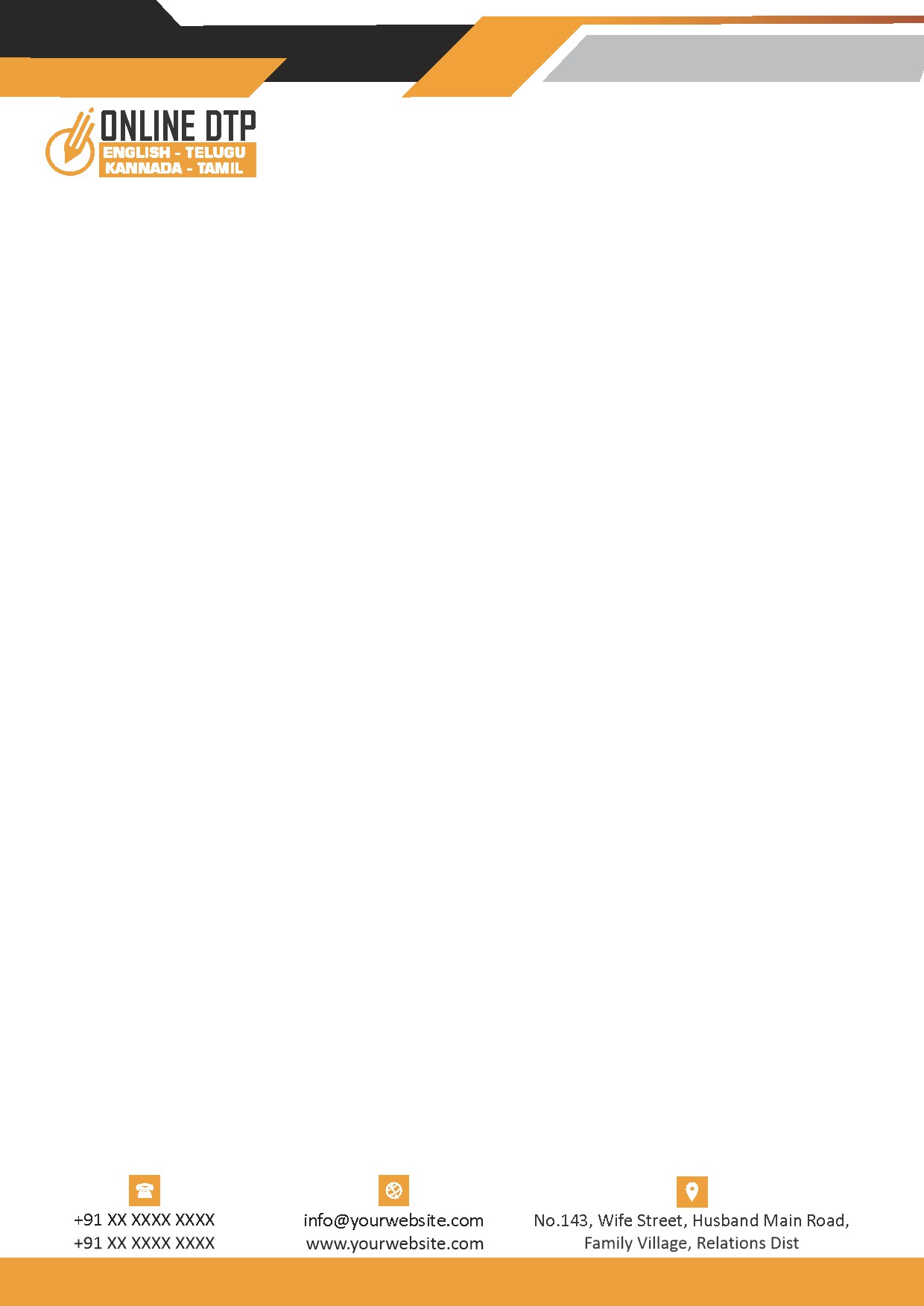 Elegant Minimal Letterhead Design 294