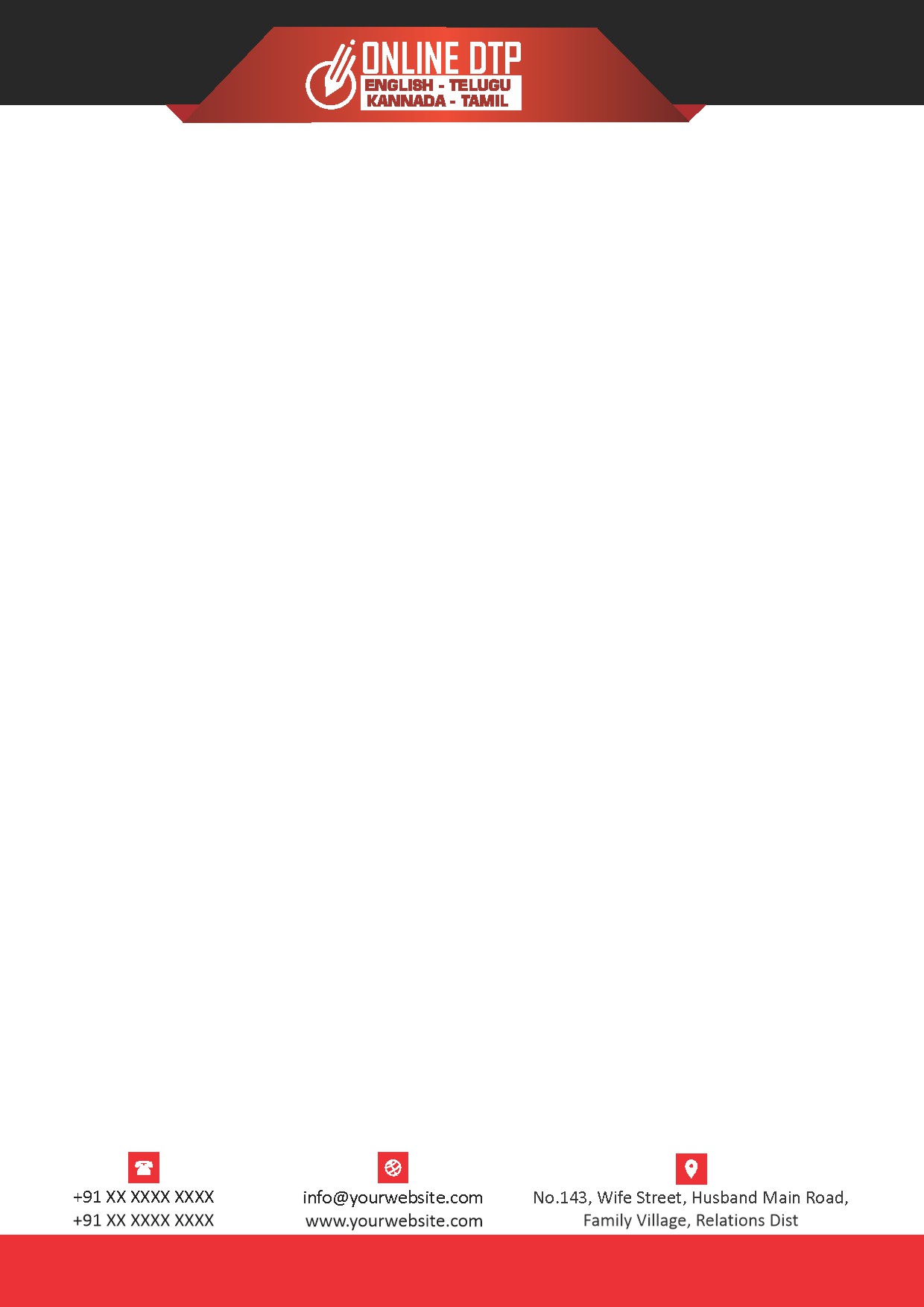 Elegant Minimal Letterhead Design 299