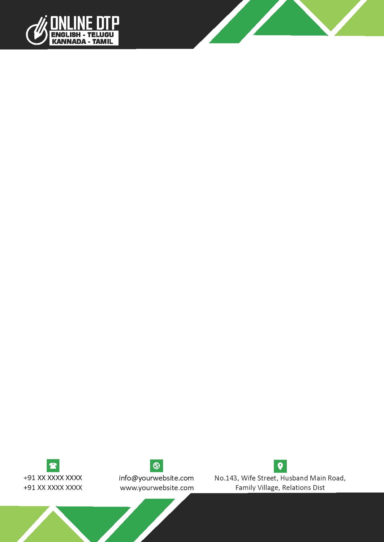 Classic Office Letterhead Design 300