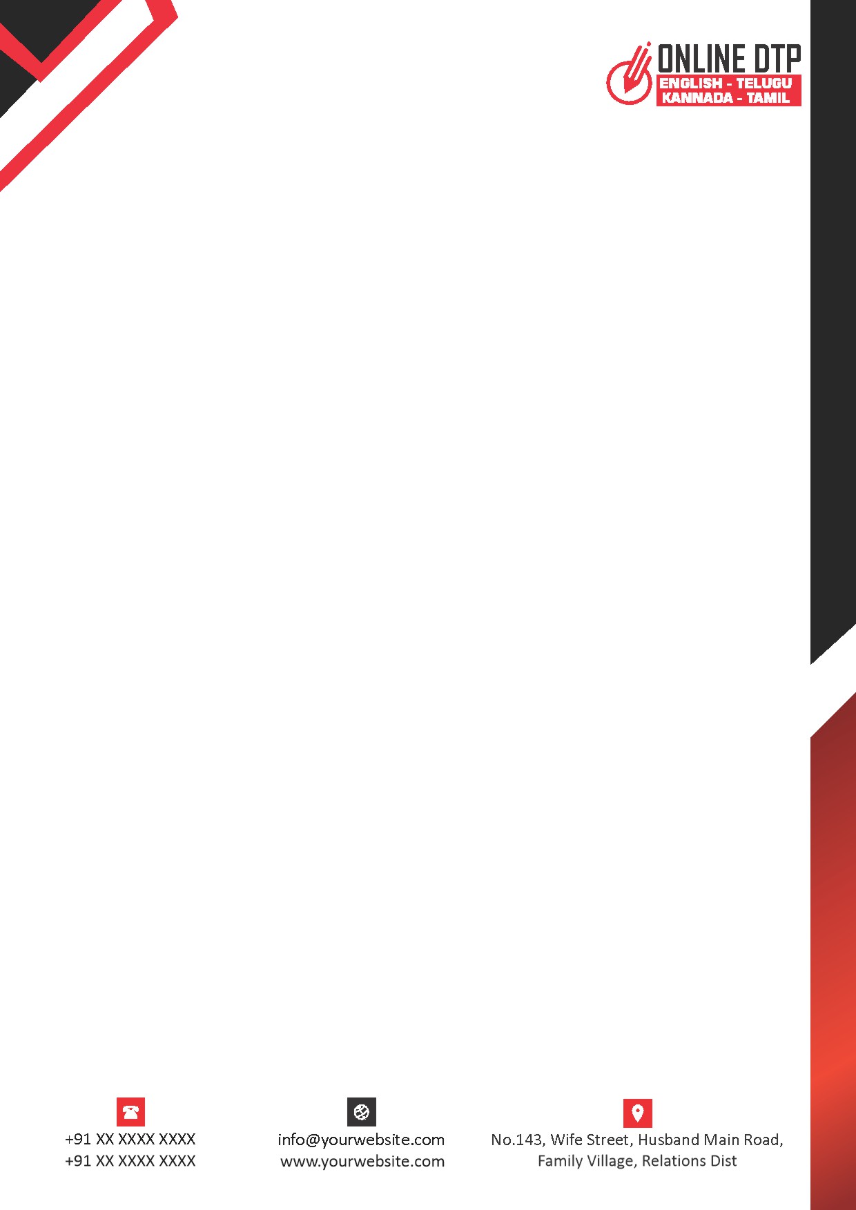 Premium Business Letterhead Design 302