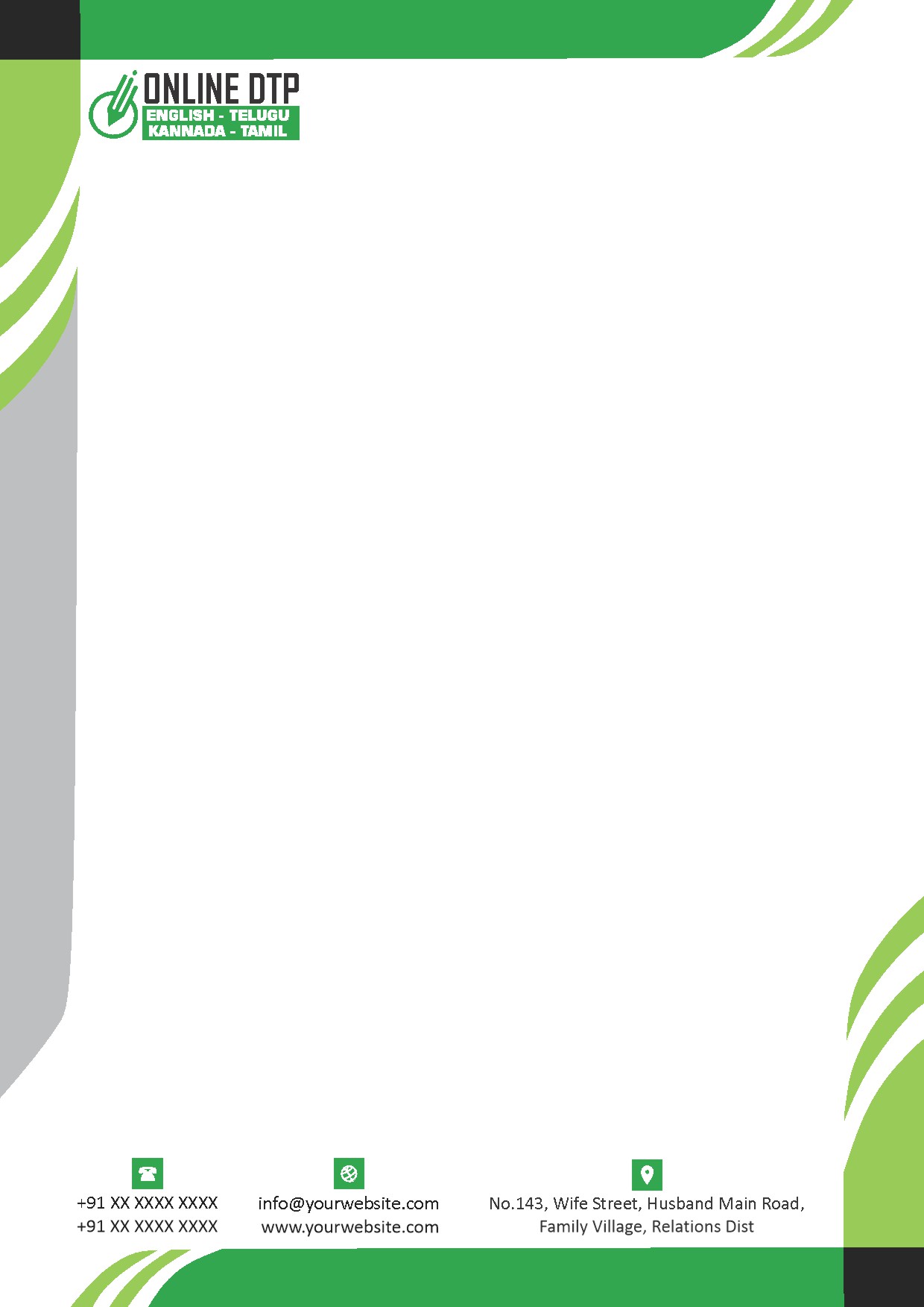 Elegant Minimal Letterhead Design 304