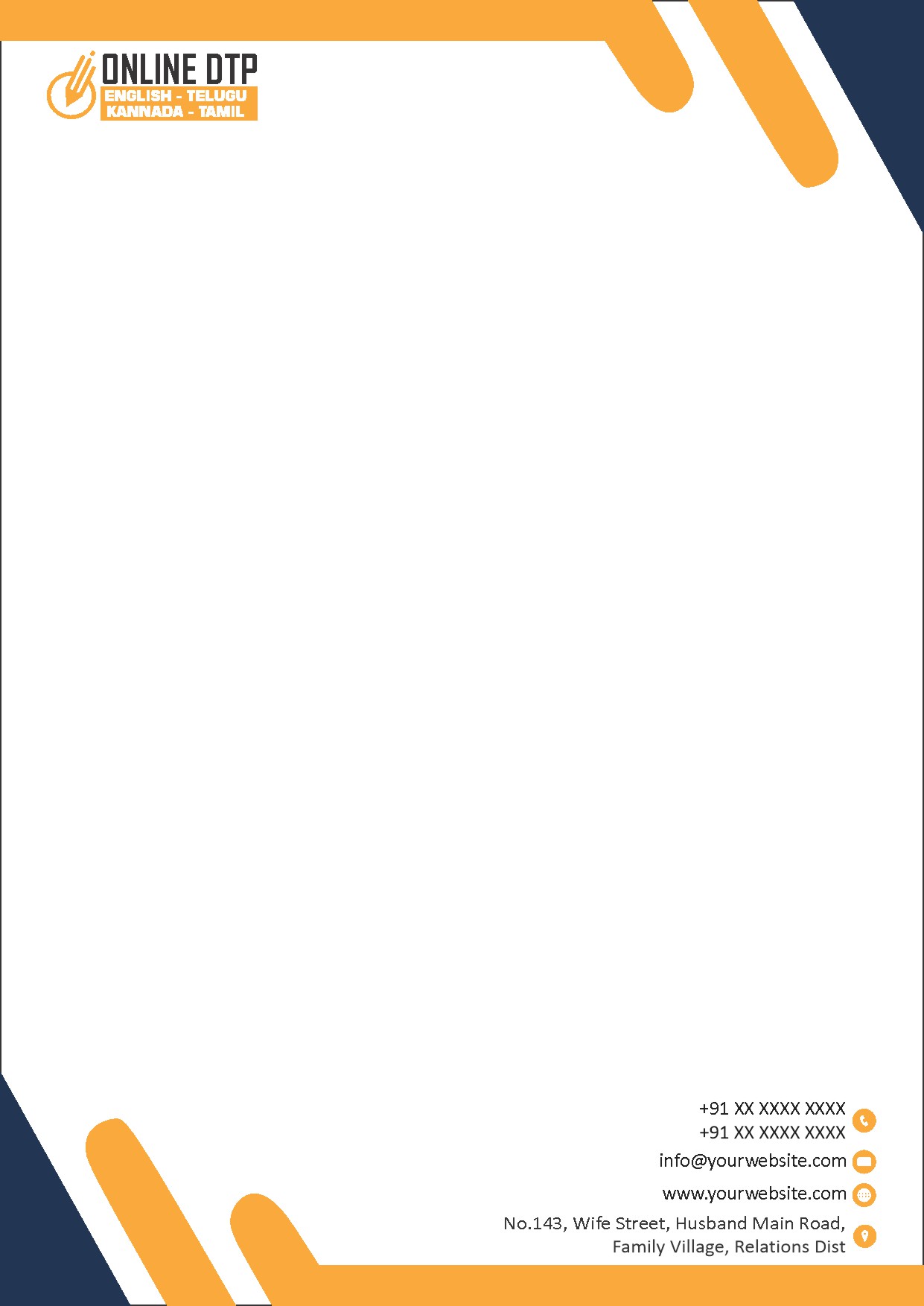 Modern Corporate Letterhead Design 306