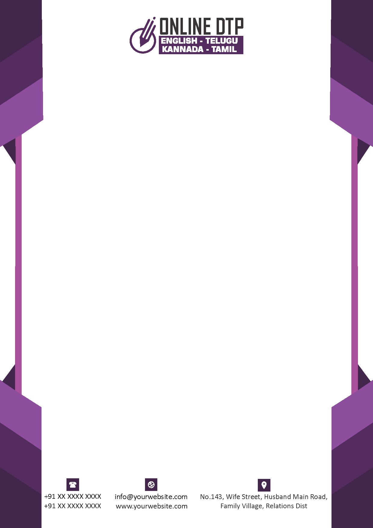 Premium Business Letterhead Design 307