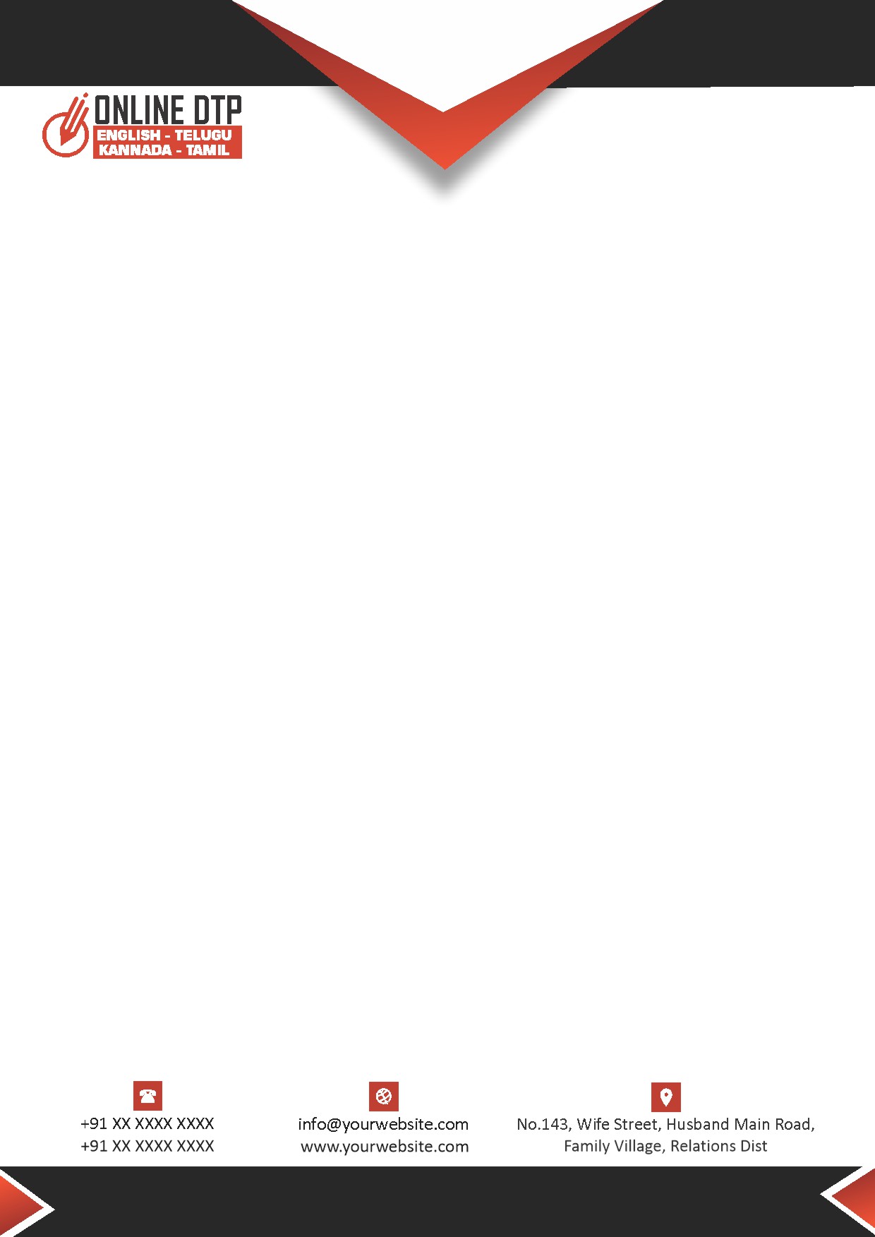 Classic Office Letterhead Design 310