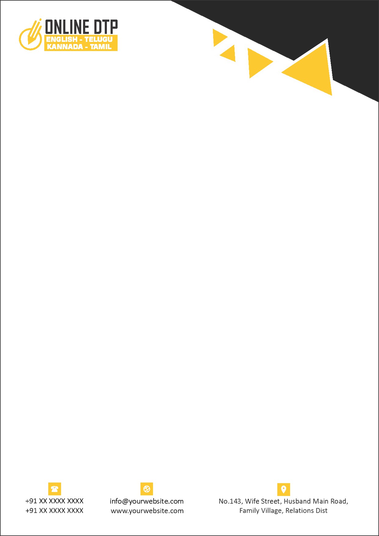 Modern Corporate Letterhead Design 311