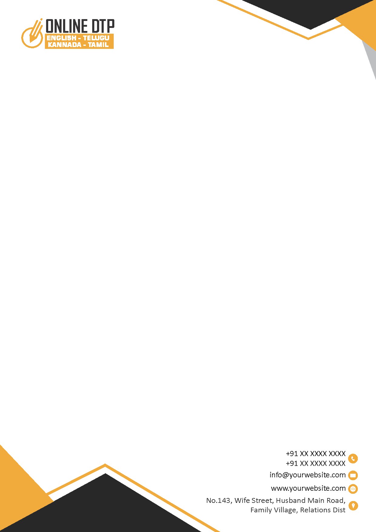 Classic Office Letterhead Design 315