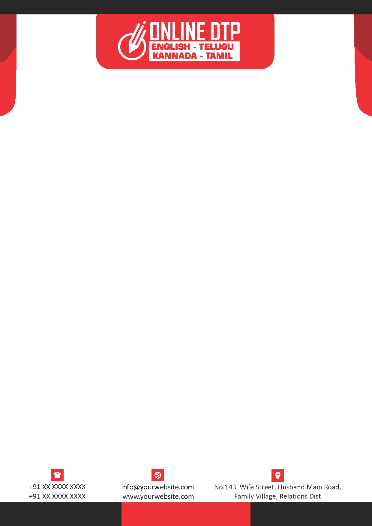 Premium Business Letterhead Design 317