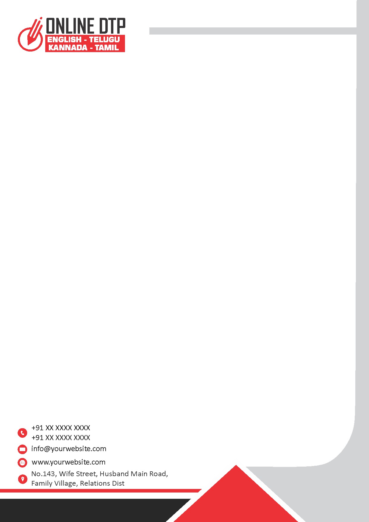 Classic Office Letterhead Design 320