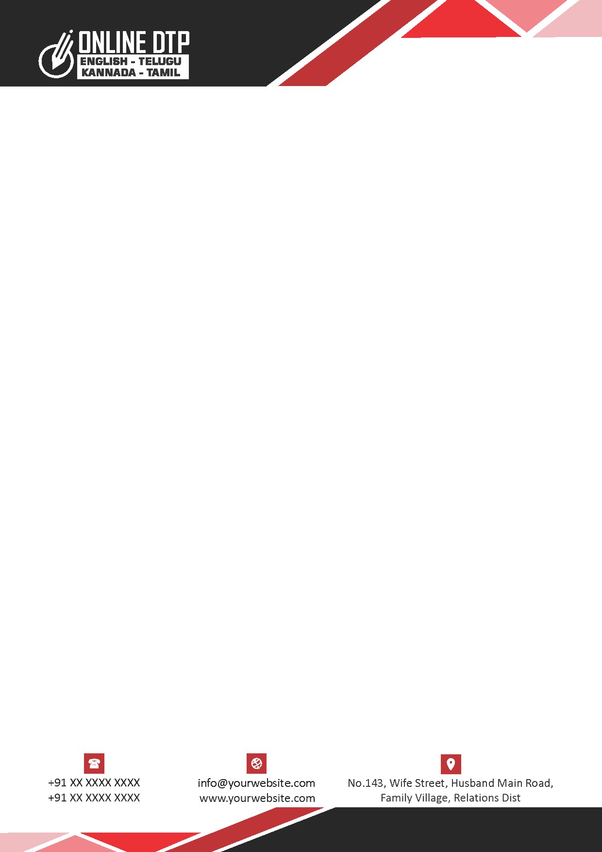 Premium Business Letterhead Design 322
