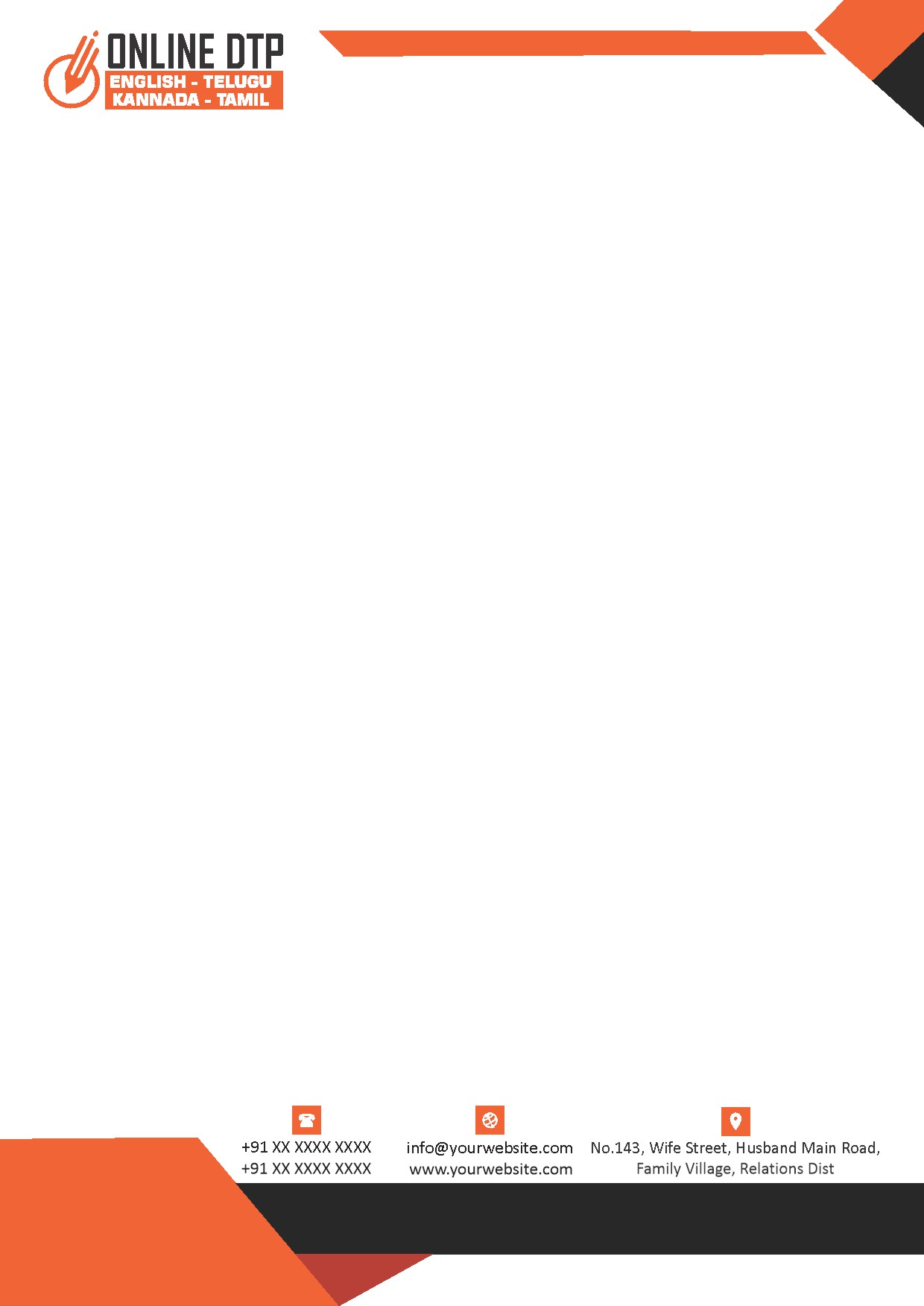 Elegant Minimal Letterhead Design 324