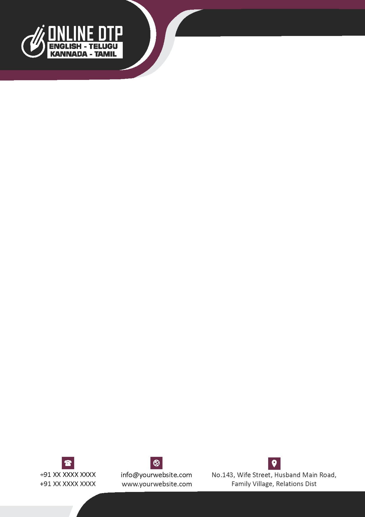 Elegant Minimal Letterhead Design 329