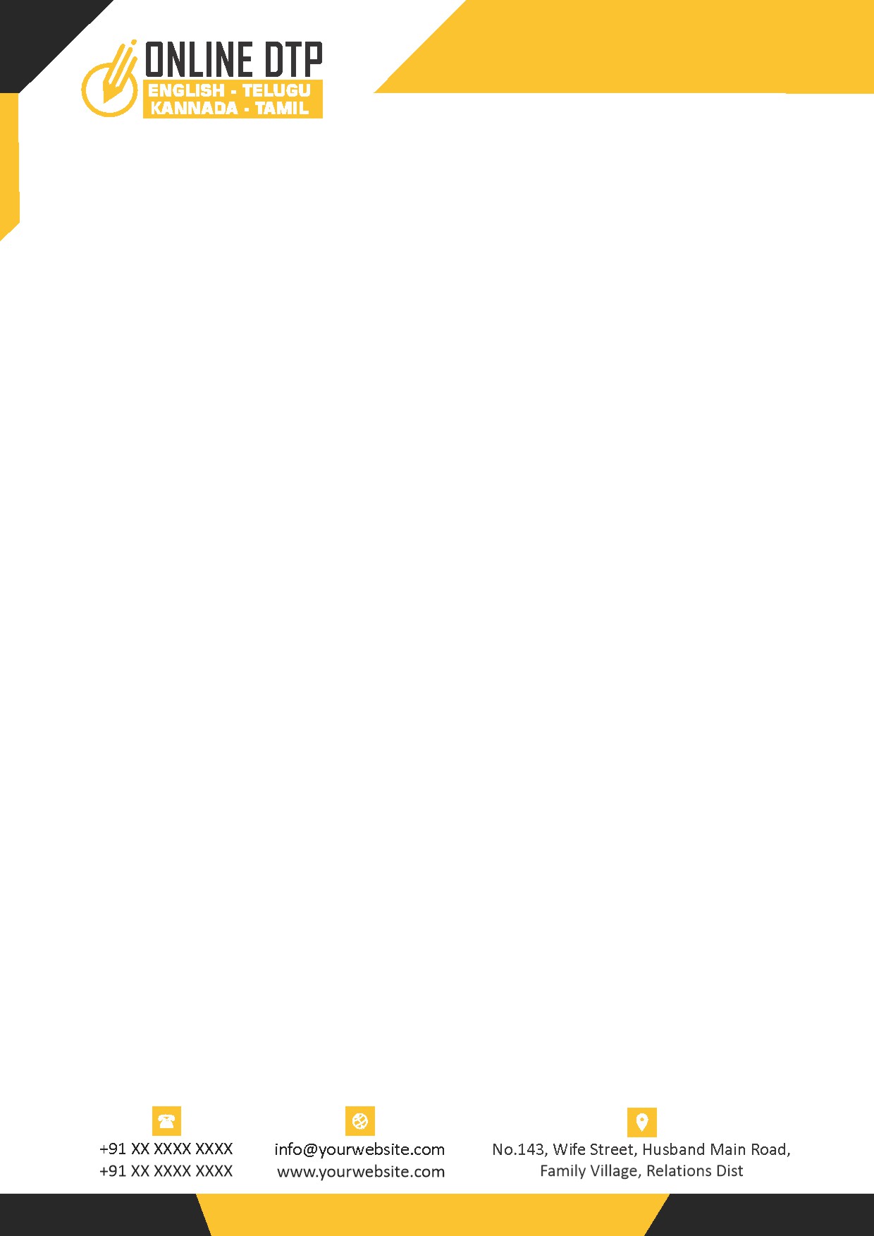 Classic Office Letterhead Design 330