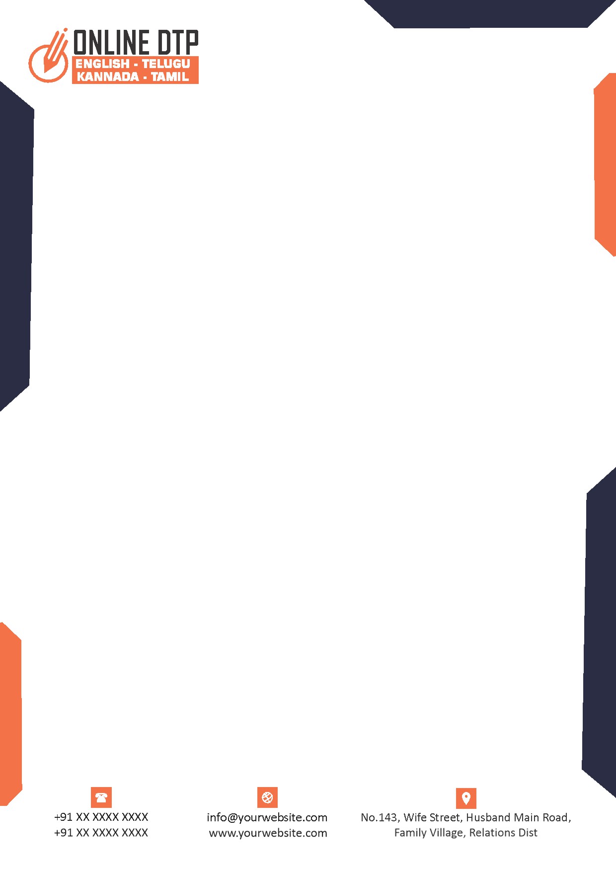 Modern Corporate Letterhead Design 331