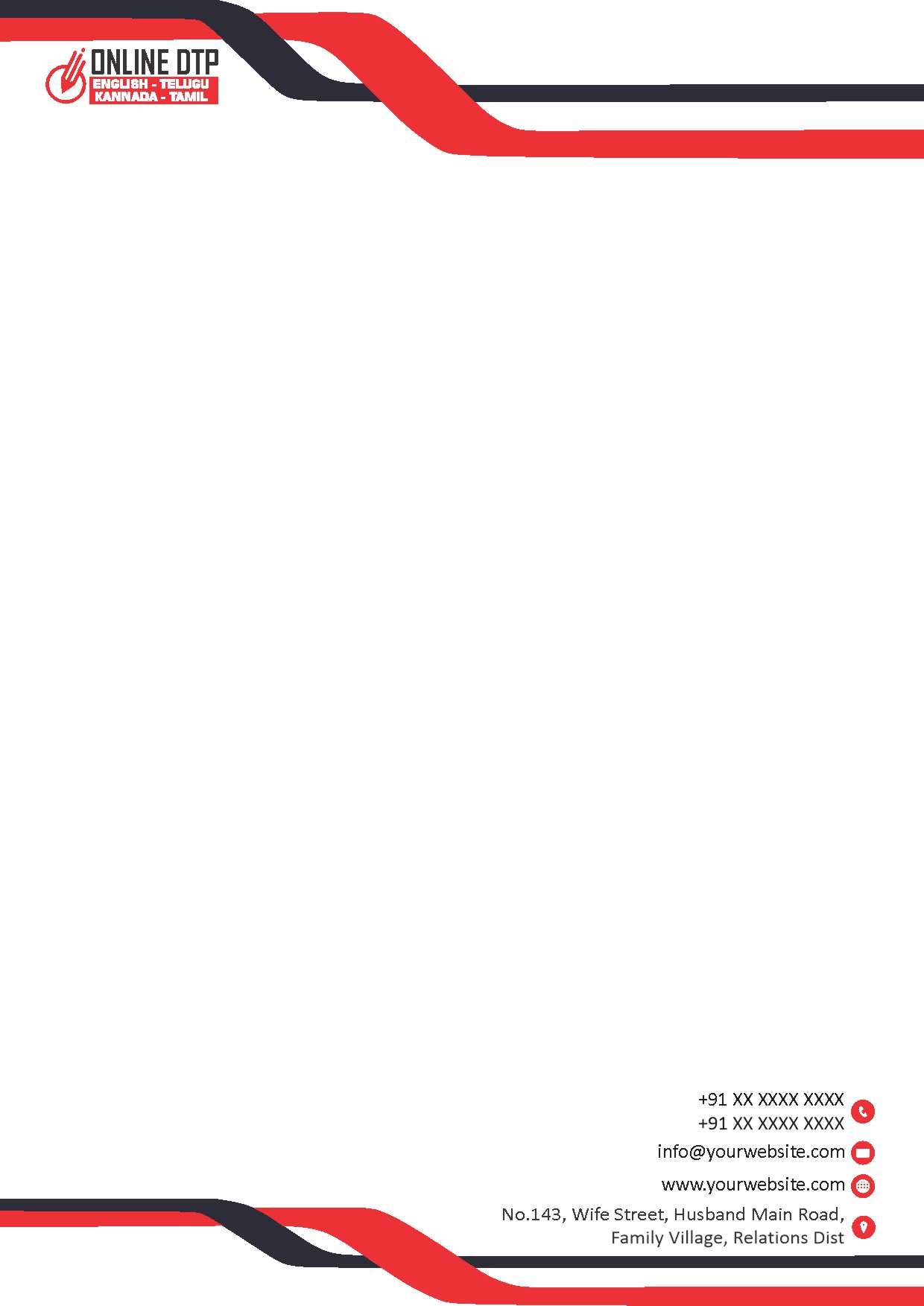 Premium Business Letterhead Design 332