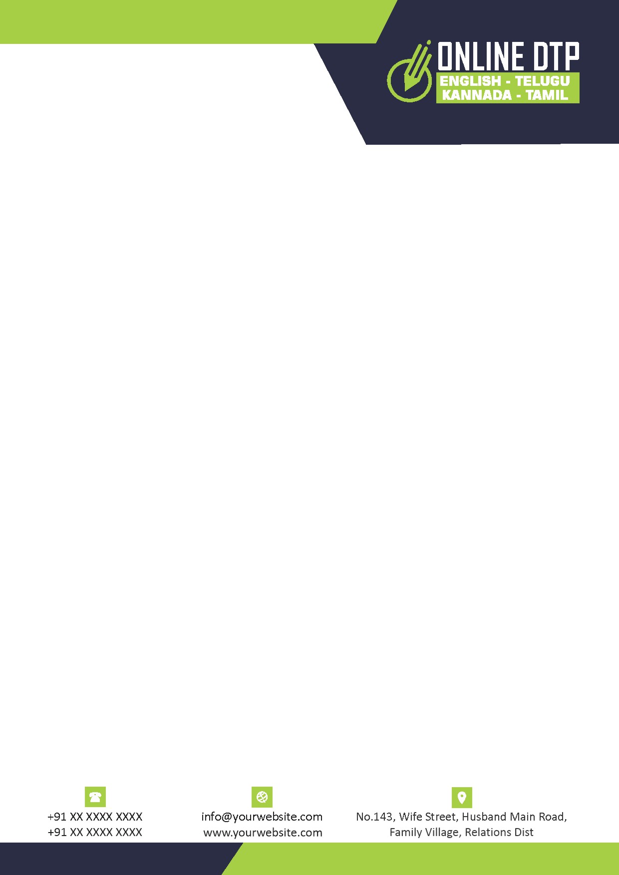 Premium Business Letterhead Design 337