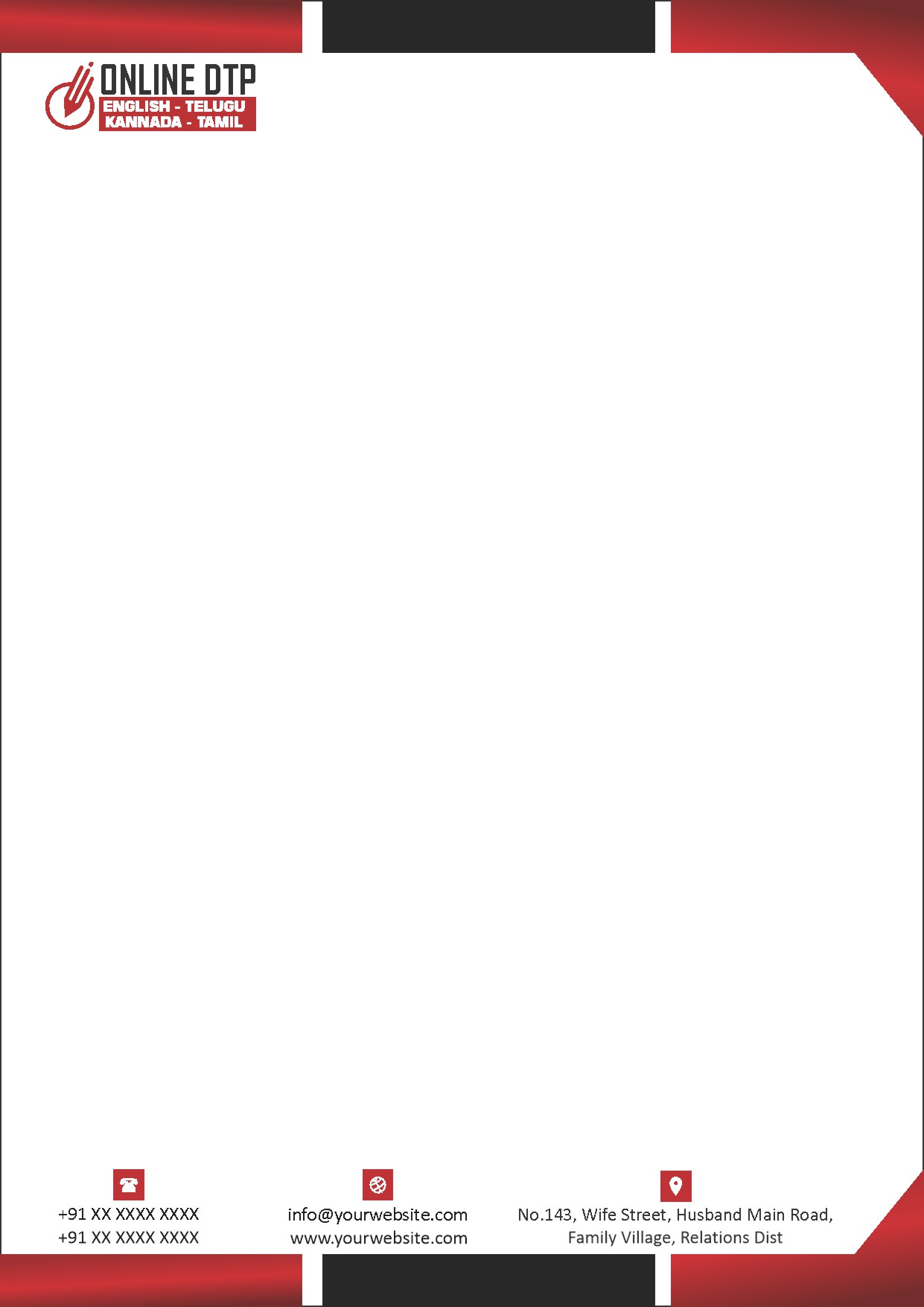 Classic Office Letterhead Design 340