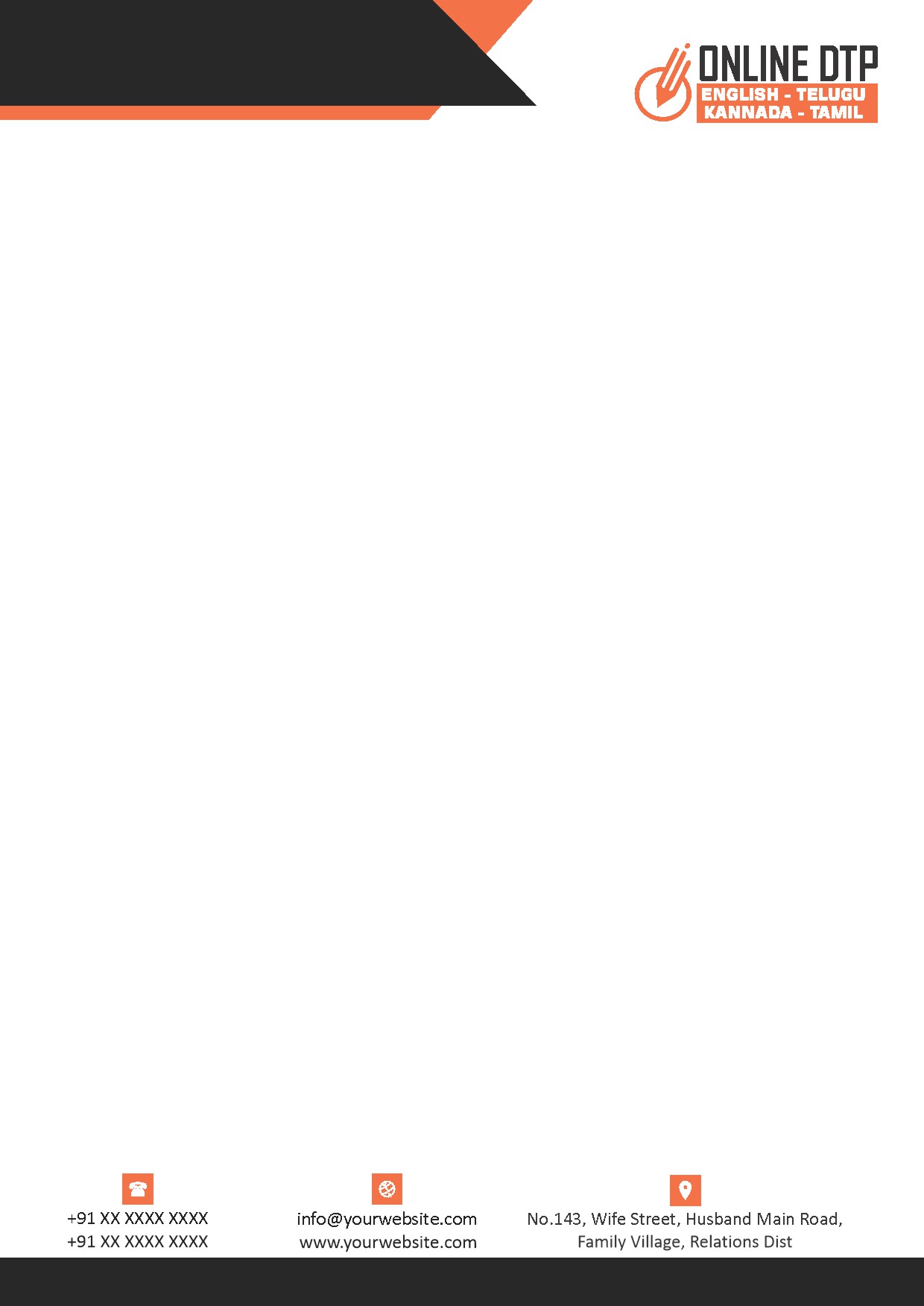 Premium Business Letterhead Design 342