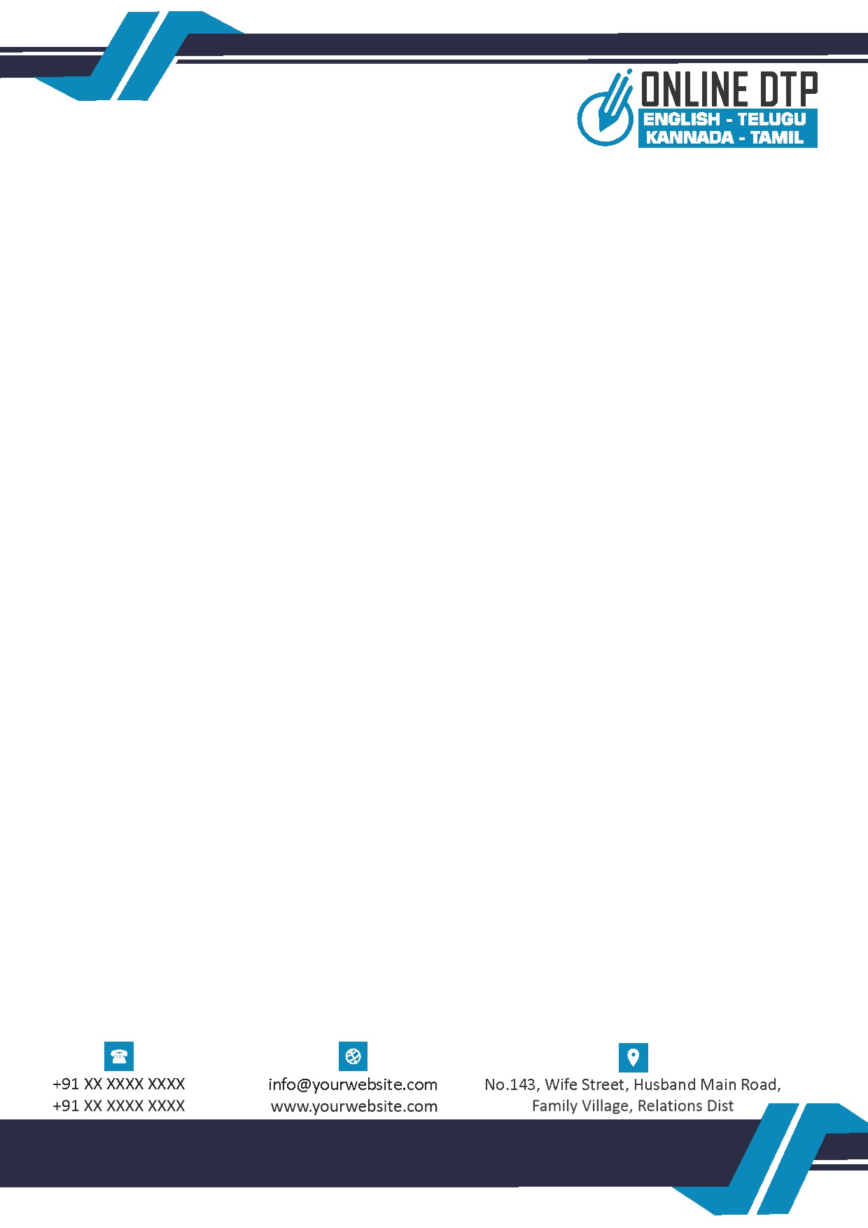Elegant Minimal Letterhead Design 344