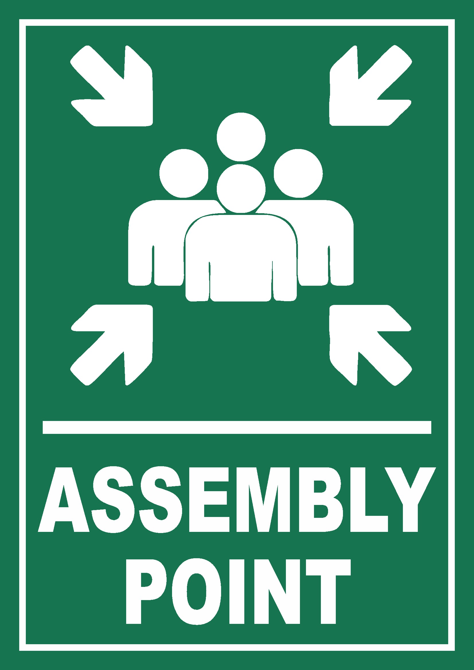Assembly Point Sign Board Design
