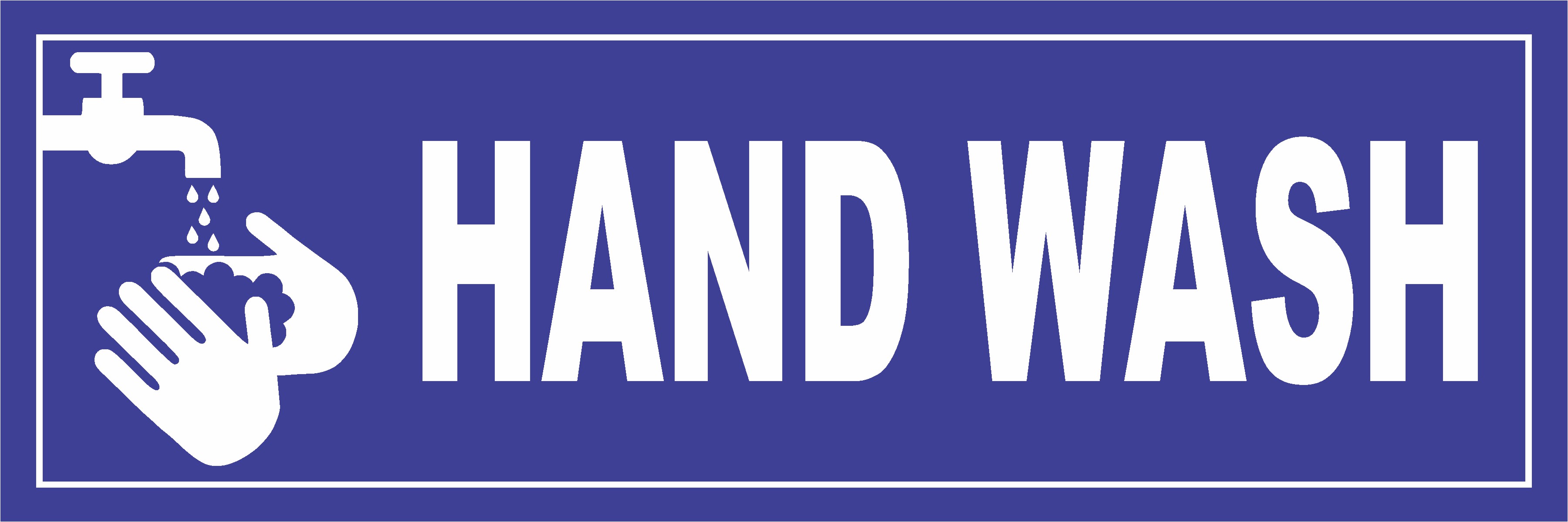 Hand Wash Sign Board Design
