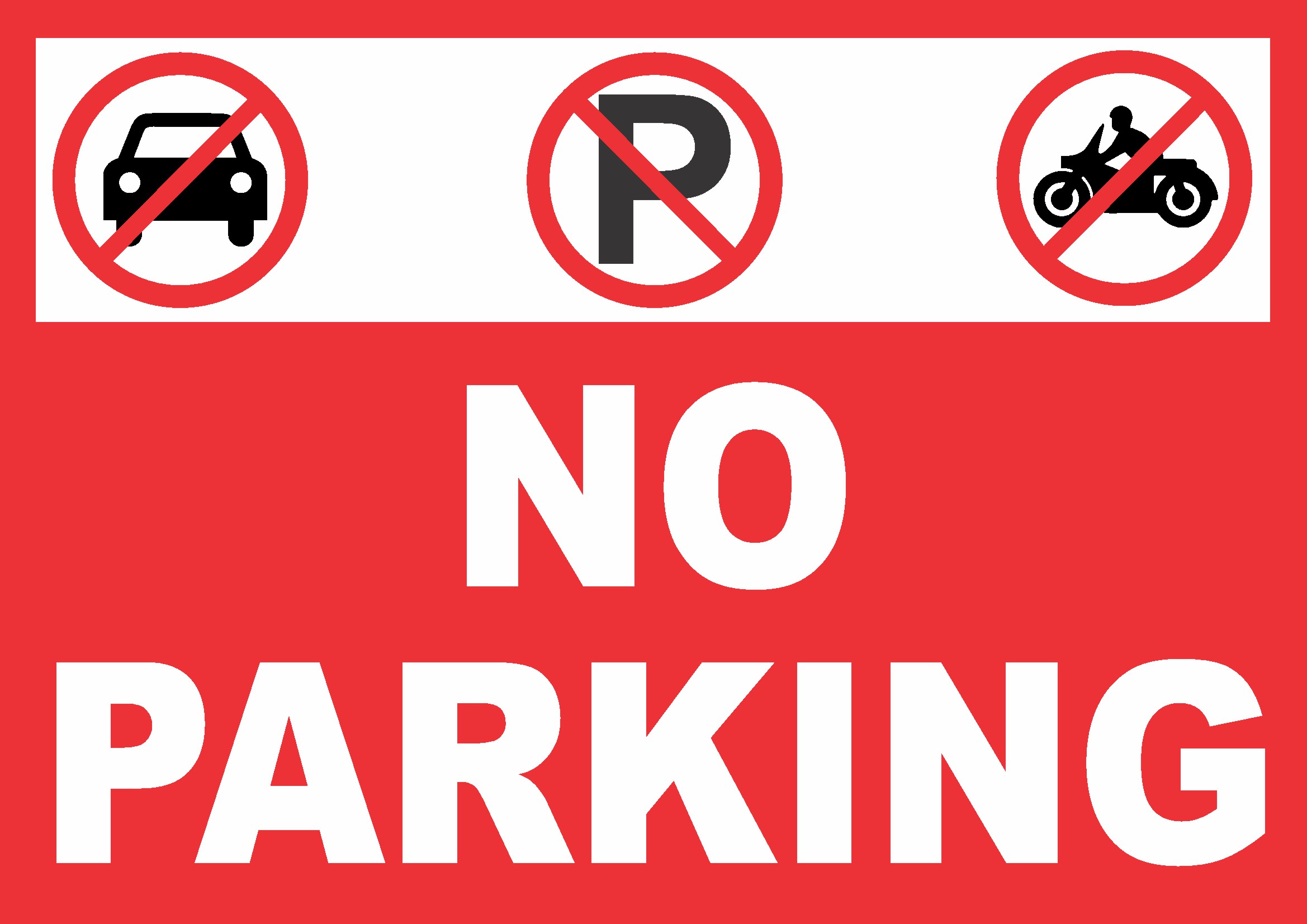 No Parking Sign Board Design