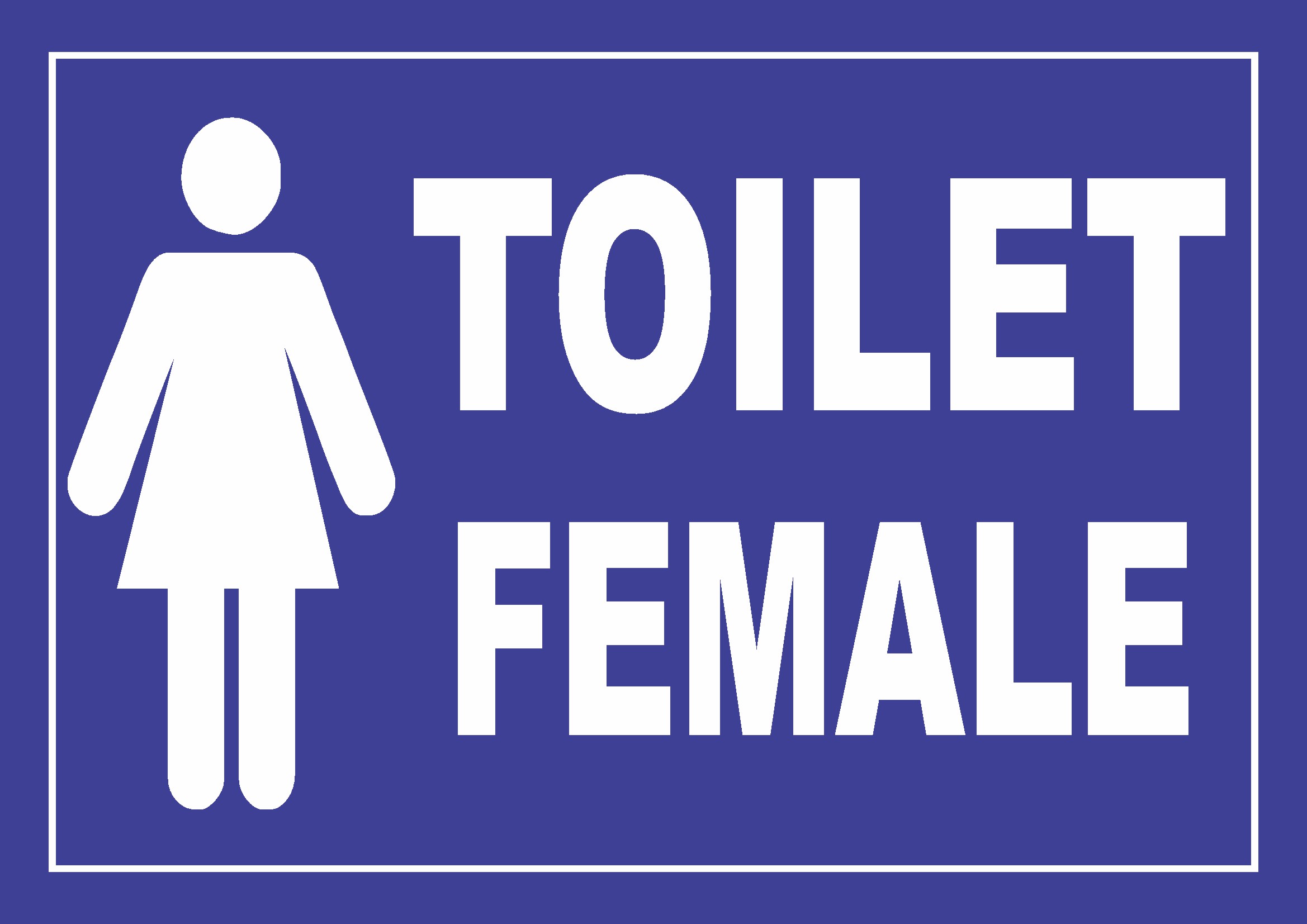 Toilet Female Sign Board Design