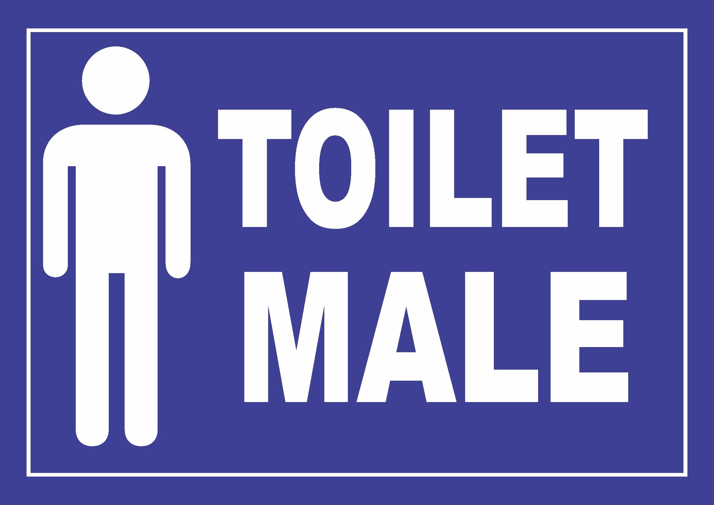 Toilet Male Sign Board Design